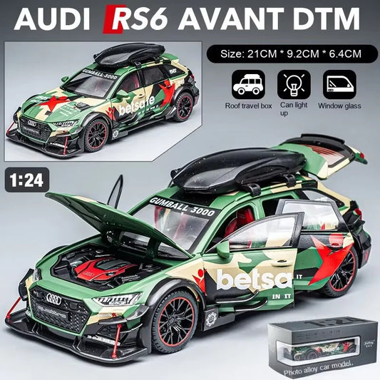 1:24 RS6 Racing Die-Cast Alloy Model Car